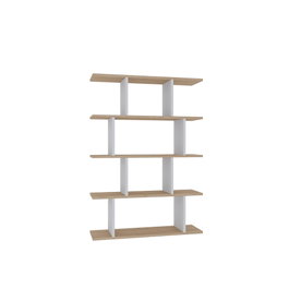 Hanah Home Harmon Estantería Roble y Blanco